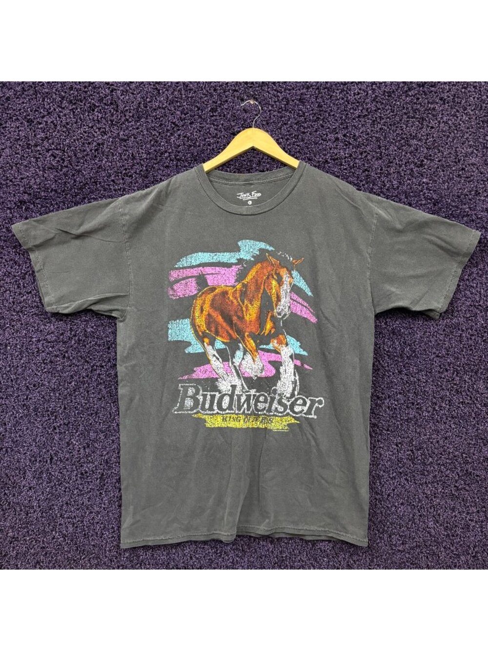 Budweiser King of Beers Clydesdales T-Shirt Size Large